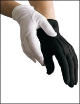 Cotton Marching Glove Small White, Per Dozen